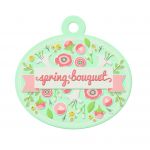 We R Memory Keepers - Simply Spring - Embossed Tag - Bouquet